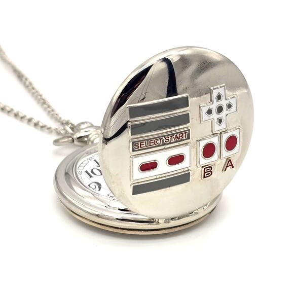 Nintendo Controller Pocket Watch - Personalized NES Video Game Gift for Gamers - Picture 2 of 10
